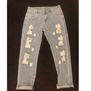 SHEIN Distressed Jeans